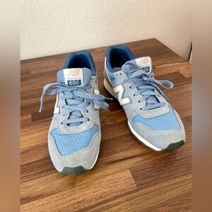 New Balance Light Blue and Gray Athletic Shoes, 6.5US